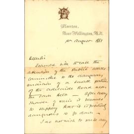 W B Edwards, complaint regarding state of Adelaide Road