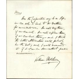 John Duthie and Co, application for loan of 6" water pipes