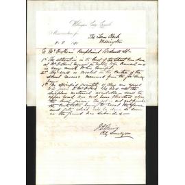 J O'Shea, complaint as to formation of Bidwell Street