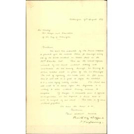Buckley Stafford and Fitzherbert, claim on account J Macara for damage to coach