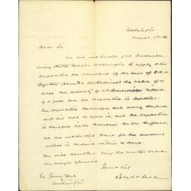 Izard and Bell, application for settlement of claim made by Mr Somerville