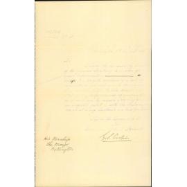 Colonial Secretary's Office, with copy of quarantine regulations