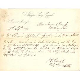 R Sloan, application for drain in Dixon Street