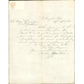 Thomas Munt, complaint regarding damage to his premises in George Street