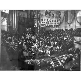 Civic reception in the Town Hall for the Prince of Wales, during royal visit