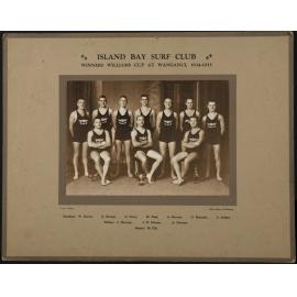 Island Bay Surf Club, Winners Williams Cup at Wanganui, 1934-1935