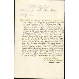 Inspector of Nuisances, complaint of nuisance against T Munt