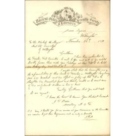 Ancient Order of Foresters, application for patronage of council at Boxing Day fête [fete]