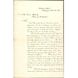 John Bentley, claim in account of accident to his wife