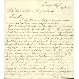 K F Travers, regarding wrong delivery of box from Wharf