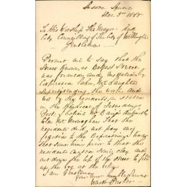 Ward Parker, regarding formation etc, of Belfast Street