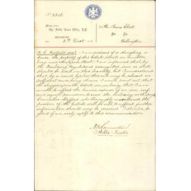 Public Trust Office, regarding alterations in Building regulations Hatfield's estate