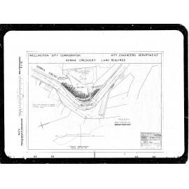 Plan showing land required, Norma Crescent