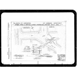Mercer and Wakefield Streets intersection, proposed safety zone scheme A