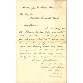Cricketers Association, asking for Newtown Park on 2nd January