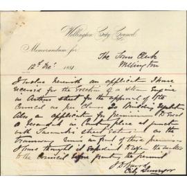 E Fraser Jones, application for lease to erect verandas in Courtenay Place