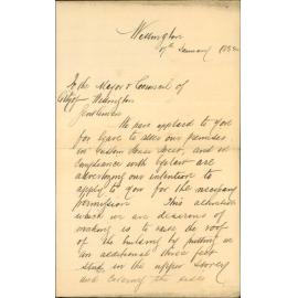 J and H Barber, regarding alteration of premises in Willis Street