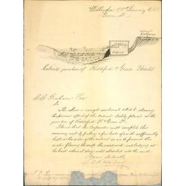 C O Rosenberg, regarding state of culvert Riddiford Street and Green Street