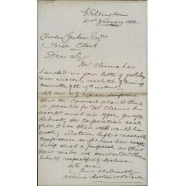 Olliver Holland and Brown, declining the Councils offer to compromise with Mr Climie