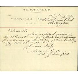Town Clerk, Dunedin, regarding rating City Tramways line