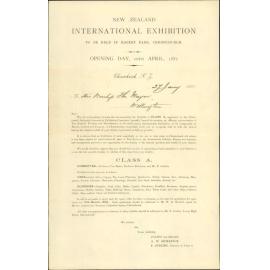 Exhibition in Christchurch, regarding application of Committee to assist