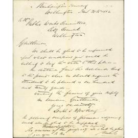 Lock and Mowbray, application for water to Berhampore tannery