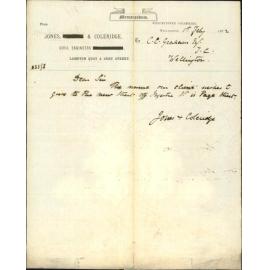 Jones and Coleridge, naming new street Page Street