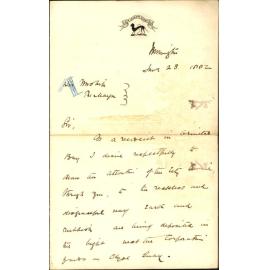 William Fitzgerald, regarding nuisance at Clyde Quay