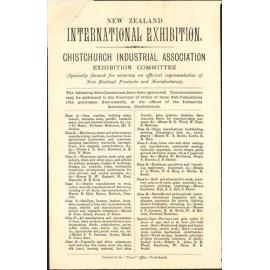 Christchurch Exhibition, asking cooperation of the Council