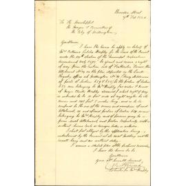 C R Forwood, application for leave to form right of way to Mrs Catherine Letitia Heaphy's premises