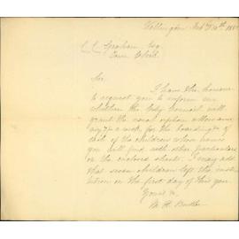 St Mary's Convent, application for leave to take in sundry orphan children