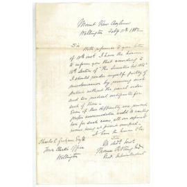 Lunatic Asylum Superintendent, regarding accommodation of DT (Delirium Tremens) patients