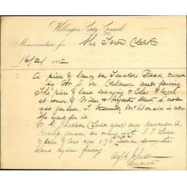 Inspector of Nuisances, regarding unfenced sections