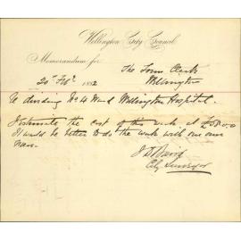 City Surveyor, estimate of cost of subdividing no 4 ward