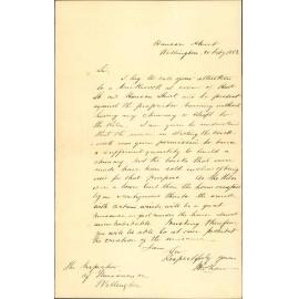 J W Shaw, complaint regarding brickworks corner of Hull and Hanson Streets