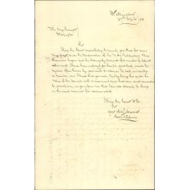 G Wiltshire, application for remuneration for extra services