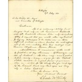 Charles McKirdy, regarding advance on contract