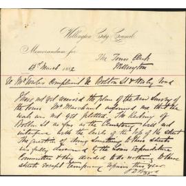 C P Powles, regarding formation etc, of Bolton Street and Wesley Road