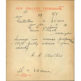 Roads through the Mangahao Block - Wairarapa West County Council