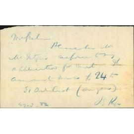 Arrears of rent regarding Town Belt reserve - C McIntyre