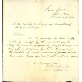 Application for return of deposit regarding contract - Thomas Stephens & co