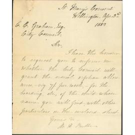 Applying for allowance regarding orphan child - St Marys Convent