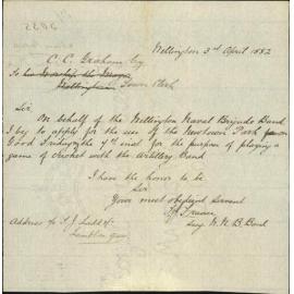 Use of Newtown Park on Good Friday - Naval Brigade