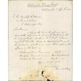 Organisation and application of new officers - Wellington Salvage Corps
