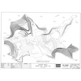 Southern Landfill, Contour Plan, August 1994