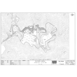 Southern Landfill, Contour Plan, 1 July 1998
