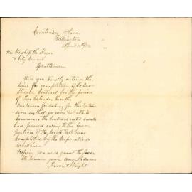 Application for extension of time, Te Aro stream contract - Trevor and Wright