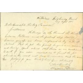 Asking for funds in aid of Evans Bay Road - Kilbirnie Highway Board