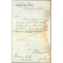 Remittence for payment of interest - Bank of New Zealand