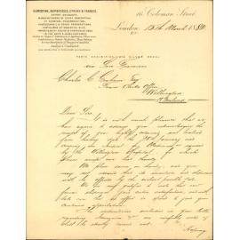 With shipping documents of drugs per - Burgoyne, Burbridges, Cyriax & Farries
